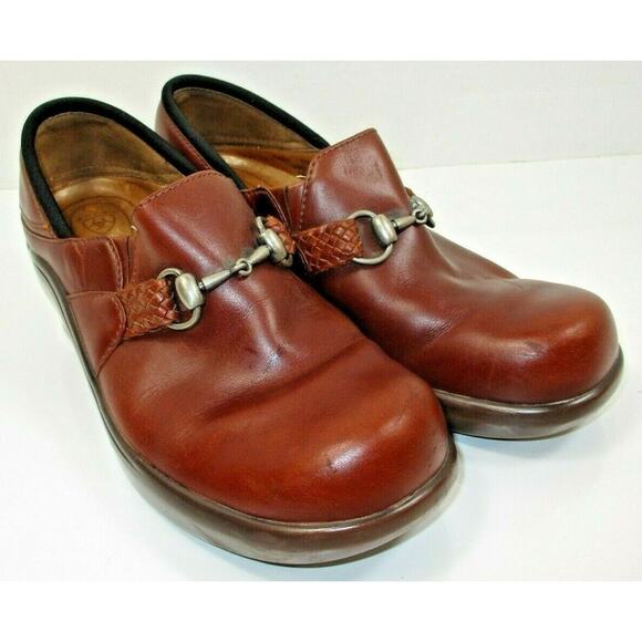 Ariat Womens Size 8 B Brown Leather Horsebit Clog Mule Slip On Shoes 93628 - Picture 2 of 10